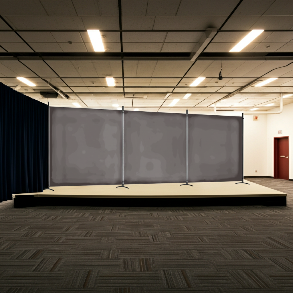 Parawan pokojowy 3-panelowy, brązowy, 525x180 cm, tkanina